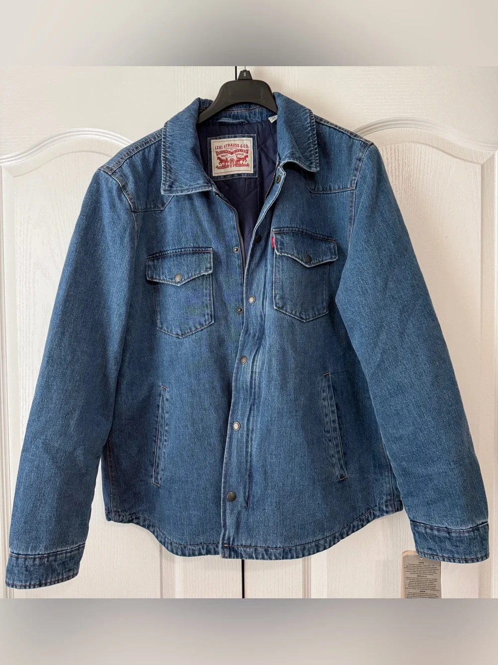Levi's Men's Medium Blue Denim Shirt Jacket size XL